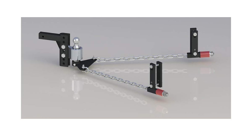 ANDERSEN HITCHES | 3326 | Weight Distribution Hitch | No Bounce No Sway | Tow Accessories | 8" Drop/Rise, 2" Ball, 2" Shank, 3"/4"/5"/6" Bracket, 10k lb GTWR, 1400 lb tongue