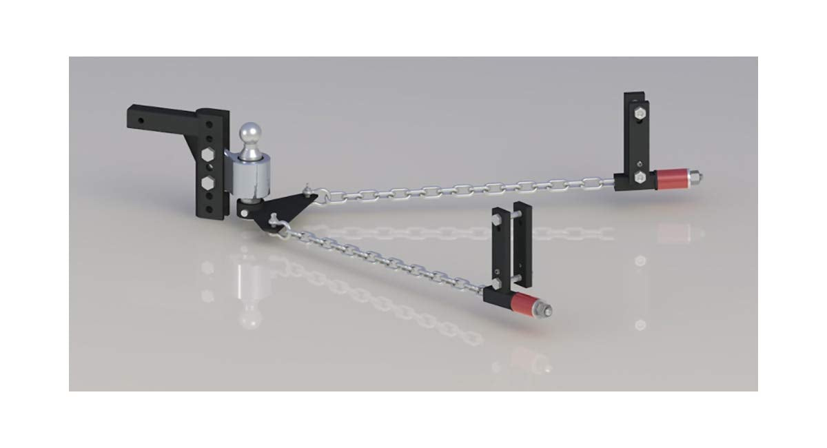 ANDERSEN HITCHES | 3326 | Weight Distribution Hitch | No Bounce No Sway | Tow Accessories | 8" Drop/Rise, 2" Ball, 2" Shank, 3"/4"/5"/6" Bracket, 10k lb GTWR, 1400 lb tongue