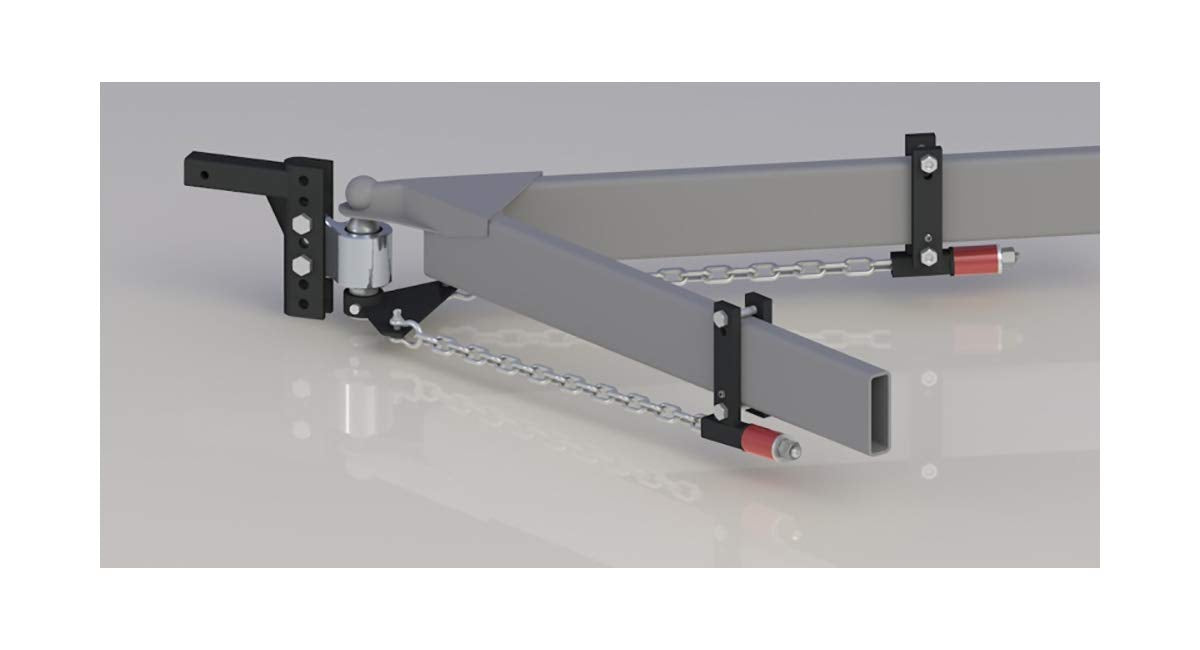 ANDERSEN HITCHES | 3326 | Weight Distribution Hitch | No Bounce No Sway | Tow Accessories | 8" Drop/Rise, 2" Ball, 2" Shank, 3"/4"/5"/6" Bracket, 10k lb GTWR, 1400 lb tongue