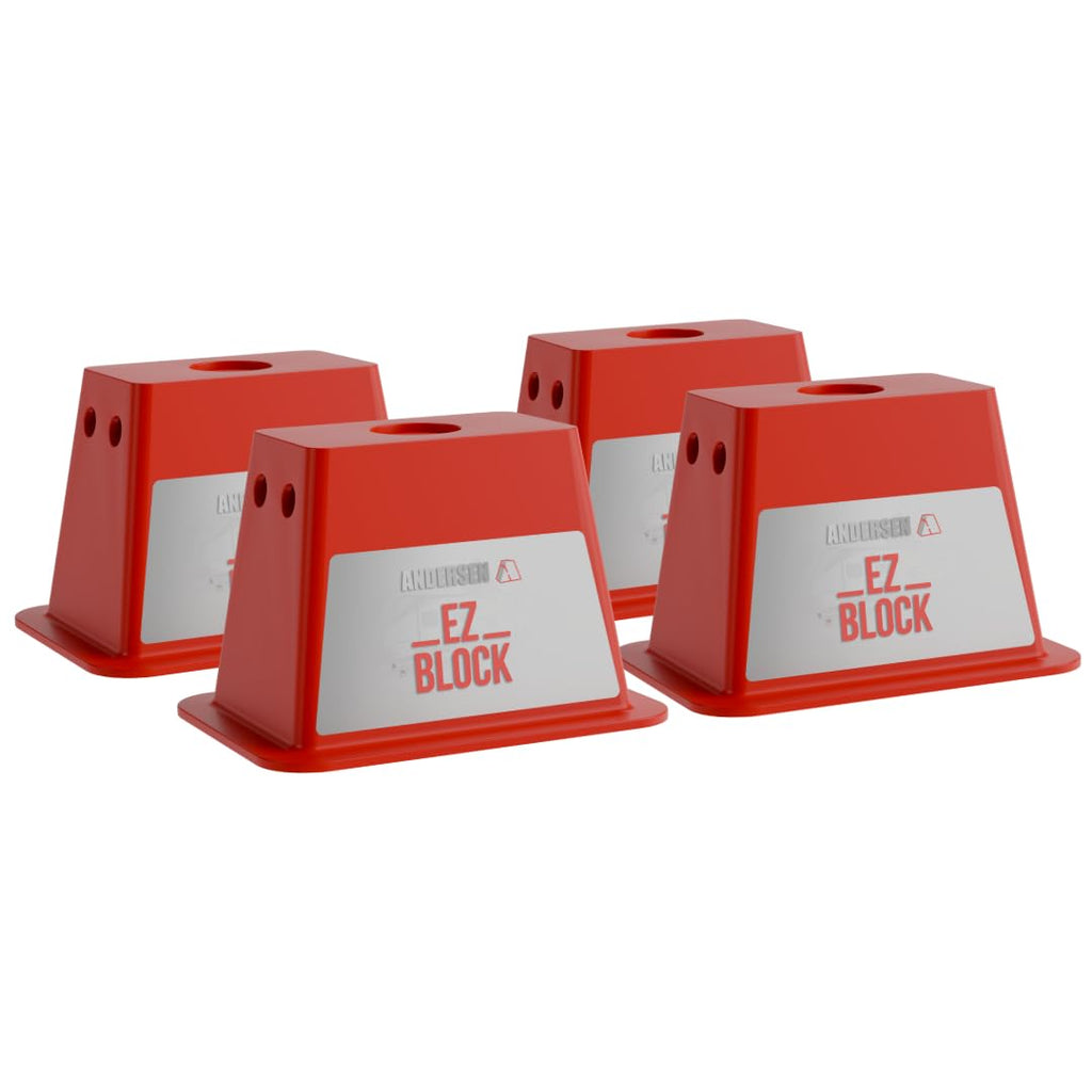 ANDERSEN HITCHES | RV Accessories | Single Trailer EZ Jack Block| Leveling System | RV Stabilizer Stands | Heavy Duty Camper Level for RVs | 3621