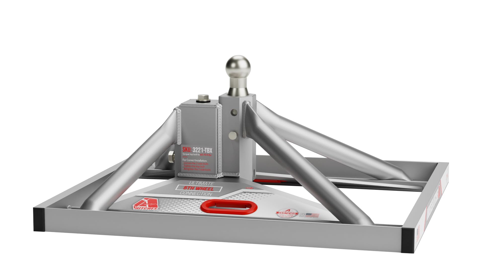 ANDERSEN HITCHES | Ultimate 5th Wheel Connection | 9" Tall Base Lowered for Flatbed Trucks | Aluminum Fifth Wheel Hitch | Trailer Towing Accessories | 24,000 lbs GTWR and 4,500 lb tongue weight | 3221