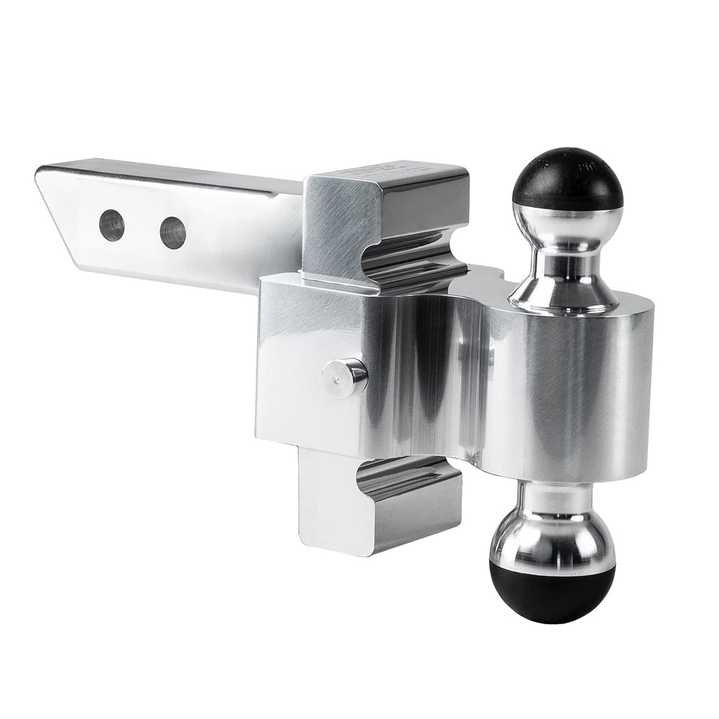 ANDERSEN HITCHES | 4" Drop/Rise | Adjustable Rapid Hitch with 2x2-5/16 inch Greaseless AlumiBall | FIfth Wheel Trailer Hitch | Tow Accessories | 3461
