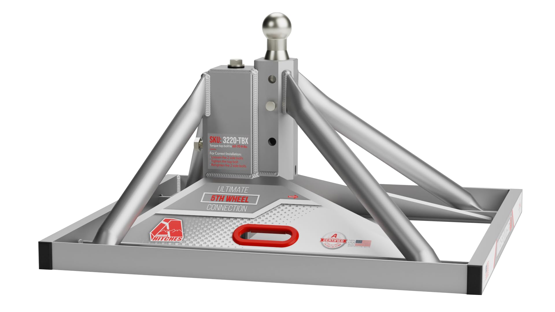 ANDERSEN HITCHES | Ultimate 5th Wheel Connection (Toolbox Model) | 13" Tall Base, 24,000 lbs GTWR, 4,500 LBS tongue weight | Camper Travel Trailers | Campers Adapter Accessories | 3220-TBX