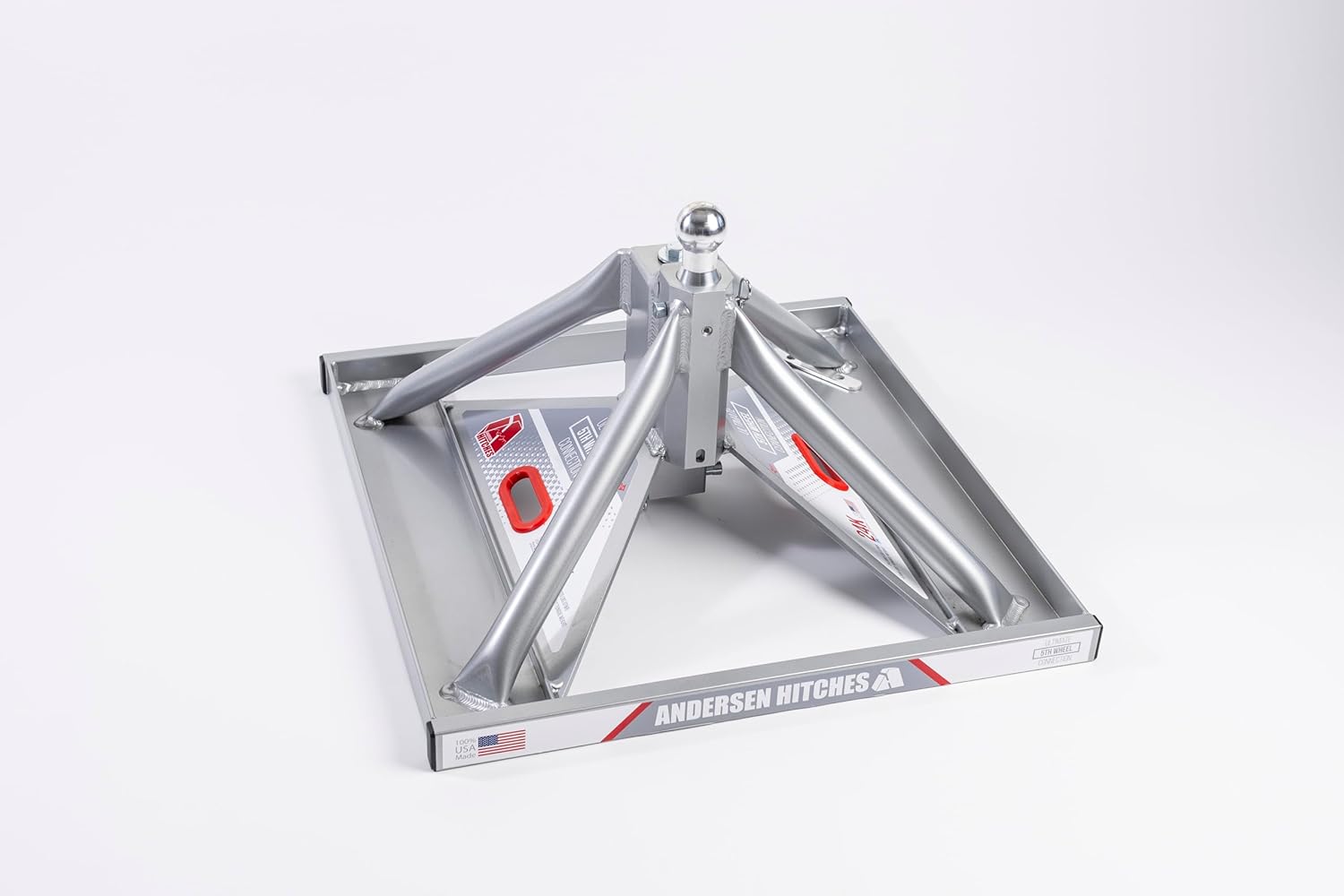 ANDERSEN HITCHES SAE Certified GEN 3 Ultimate Fifth Wheel Connection Aluminum Gooseneck Mount Trailer Hitch Adapter Towing Accessories 24,000 lbs GVWR, 4,500 lbs Tongue Weight Part #3220