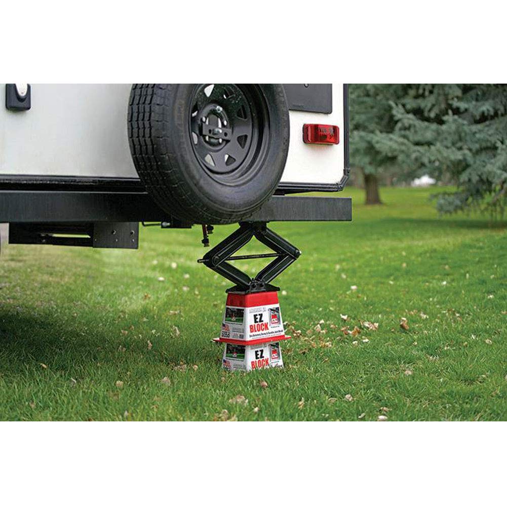 ANDERSEN HITCHES | RV Accessories | Single Trailer EZ Jack Block| Leveling System | RV Stabilizer Stands | Heavy Duty Camper Level for RVs | 3621