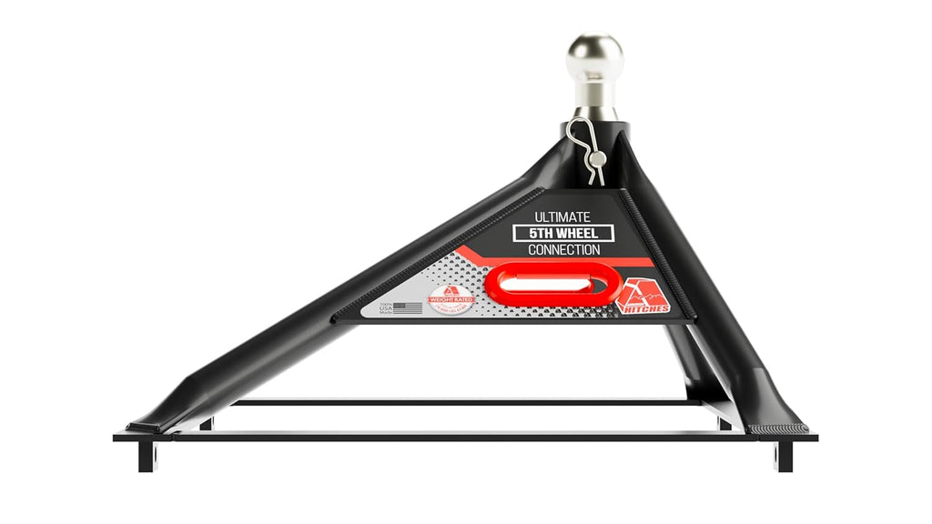 ANDERSEN HITCHES | Rail Mount Hitch Kit | Towing Accessories | 11-1/2" Tall Base, 20,000 lbs GTWR, 4,500 lbs tongue weight | Fifth Wheel Black Rail Mounting | RV Camper Gooseneck Adapter | 3200