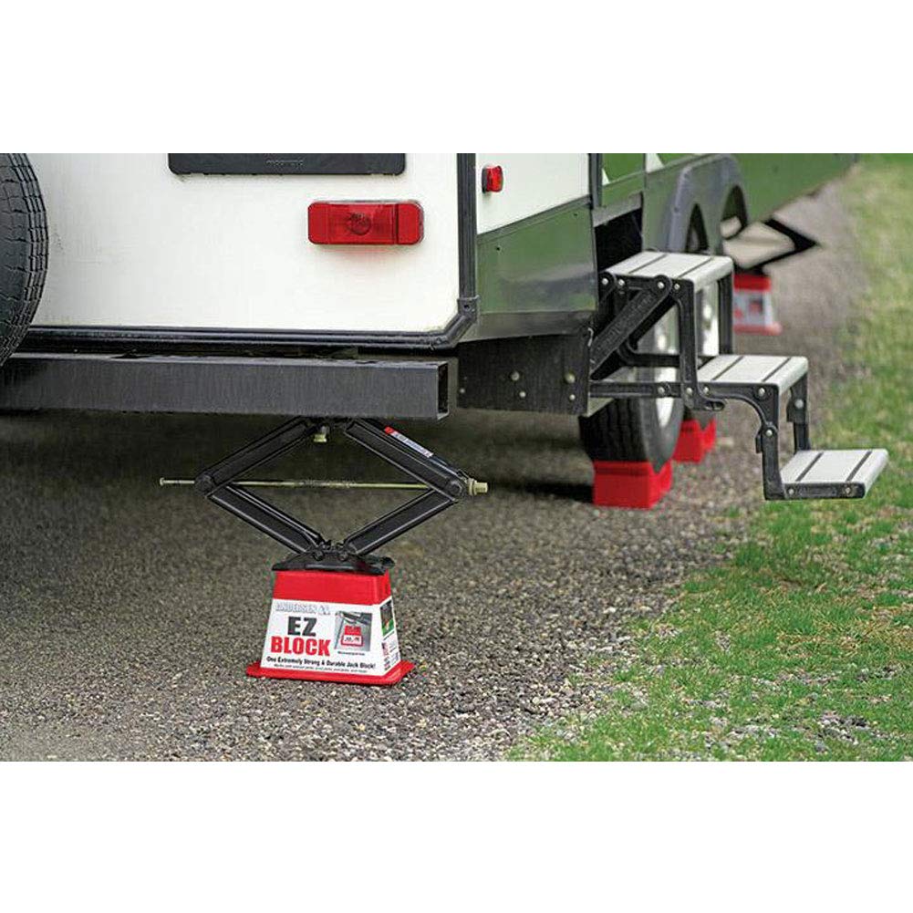ANDERSEN HITCHES | RV Accessories | Single Trailer EZ Jack Block| Leveling System | RV Stabilizer Stands | Heavy Duty Camper Level for RVs | 3621