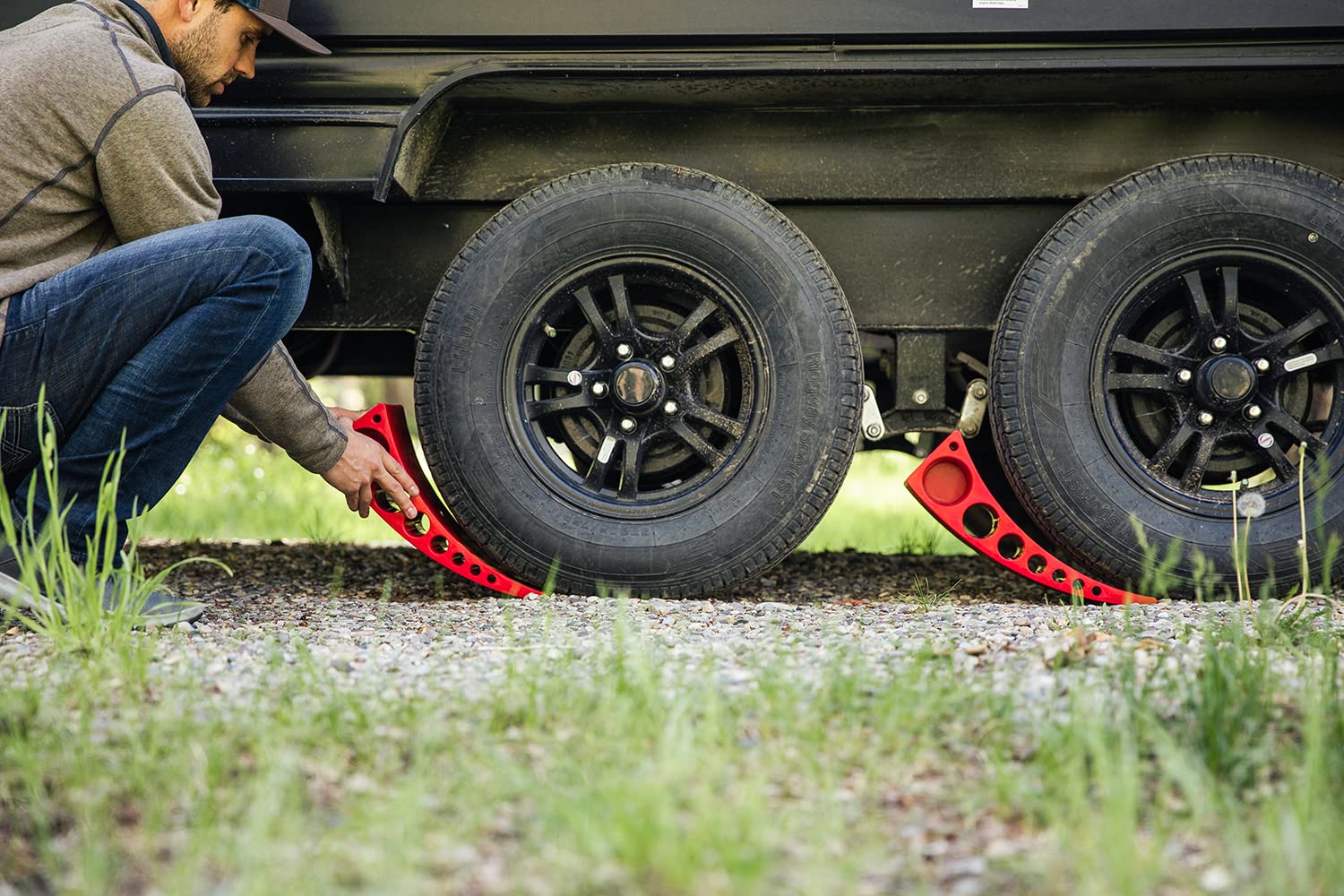 ANDERSEN HITCHES | 3604-2 2-Pack Camper Leveler System Must Have RV | Camping Travel Easy Storage Jack Stabilizer Block | Levelers Blocks for Campers and Fifth Wheels