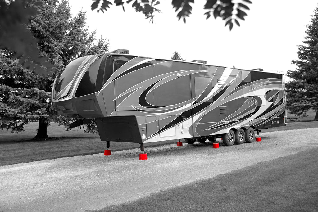 ANDERSEN HITCHES | RV Accessories and Supplies | Trailer Jack Blocks 2-Pack w/ Magnets | Leveling Stabilizers Jackstands Quickjack | 3608