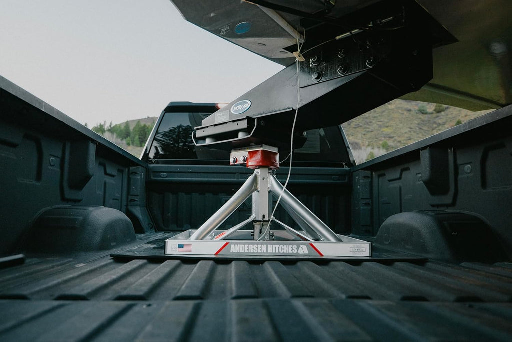 ANDERSEN HITCHES SAE Certified GEN 3 Ultimate Fifth Wheel Connection Aluminum Gooseneck Mount Trailer Hitch Adapter Towing Accessories 24,000 lbs GVWR, 4,500 lbs Tongue Weight Part #3220
