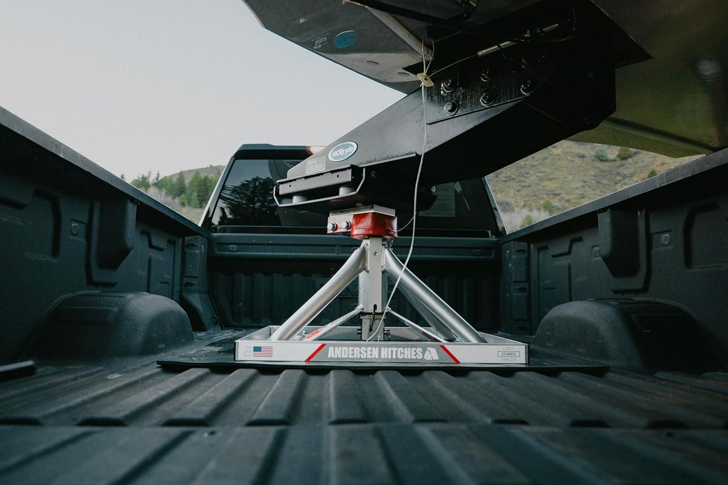 ANDERSEN HITCHES SAE Certified GEN 3 Ultimate Fifth Wheel Connection Aluminum Gooseneck Mount Trailer Hitch Adapter Towing Accessories 24,000 lbs GVWR, 4,500 lbs Tongue Weight Part #3220