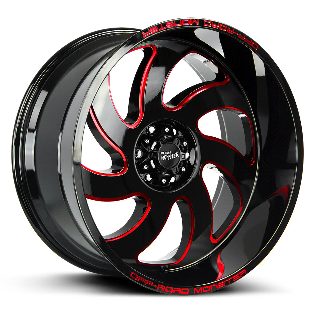 M07 Gloss Black Candy Red Milled