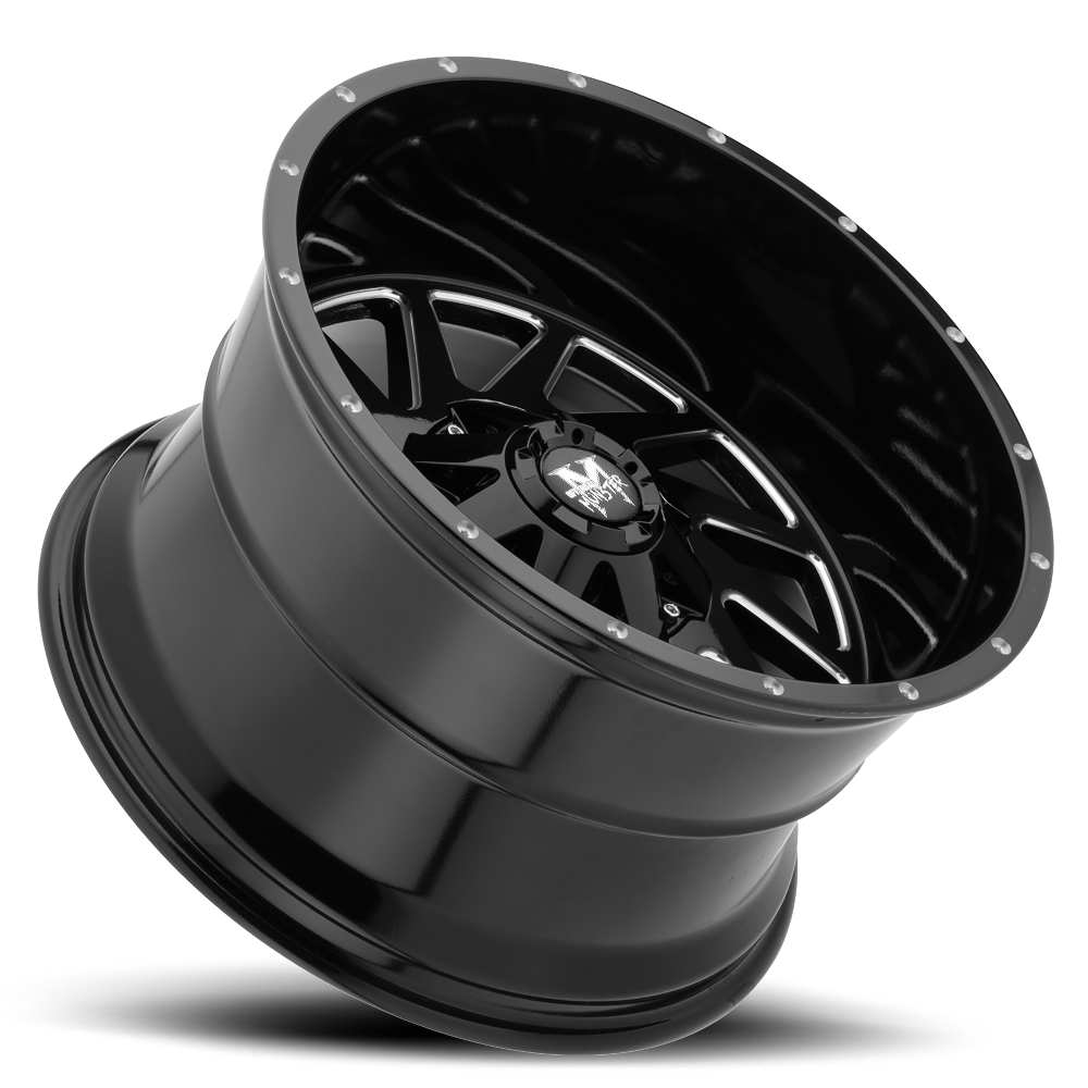 M12 Gloss Black Milled