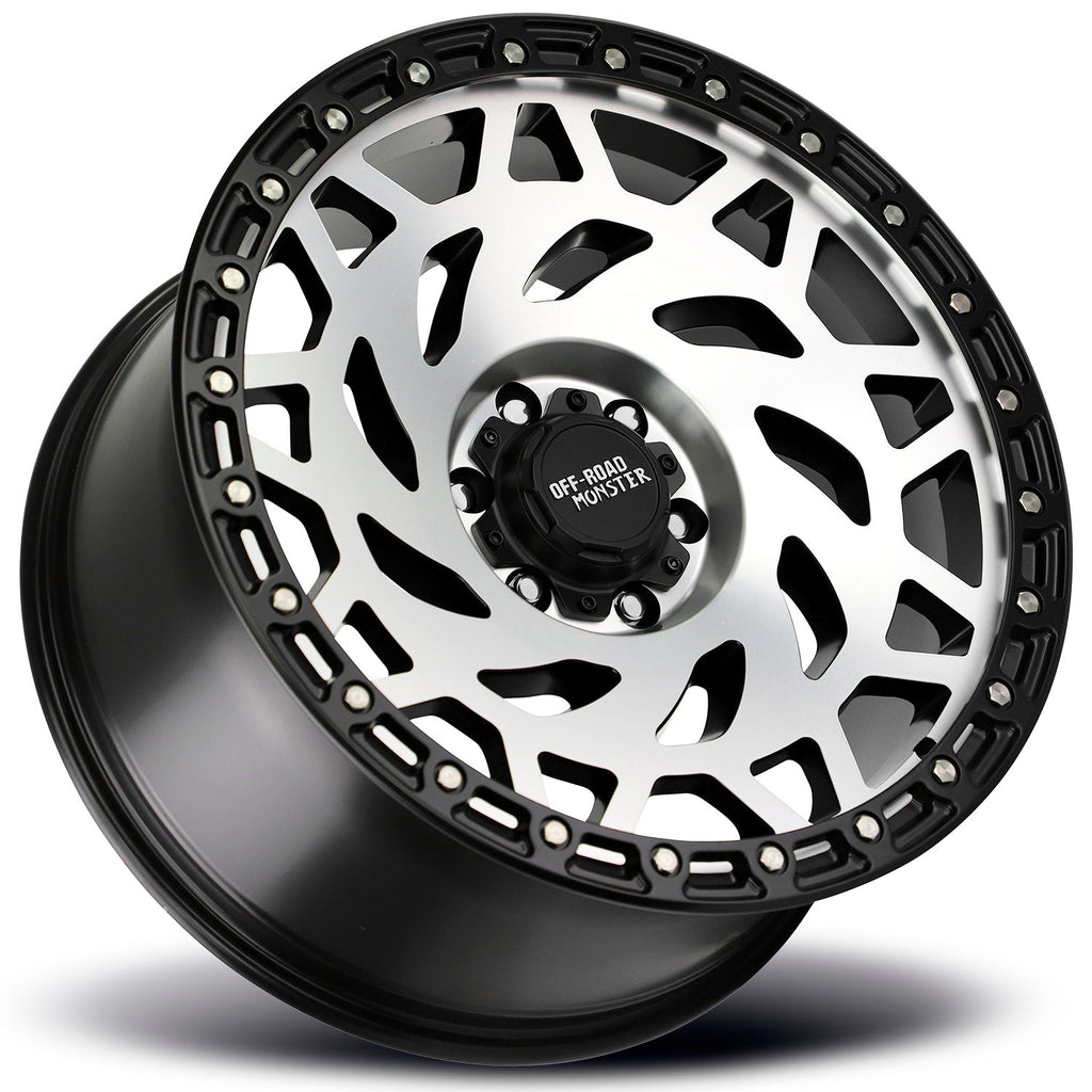 M50 Gloss Black Machined Black Rim