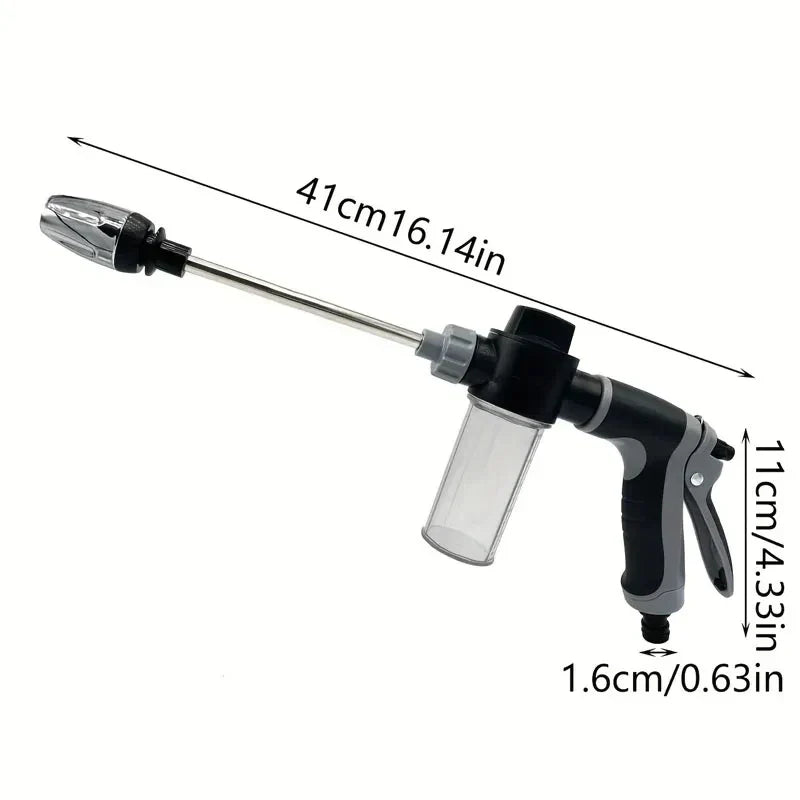 High Pressure Spray Water Gun Multipurpose Car Wash Silver