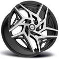 Valve Gloss Black Machined Tips