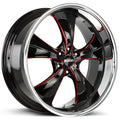 Old Skool Gloss Black Candy Red Milled