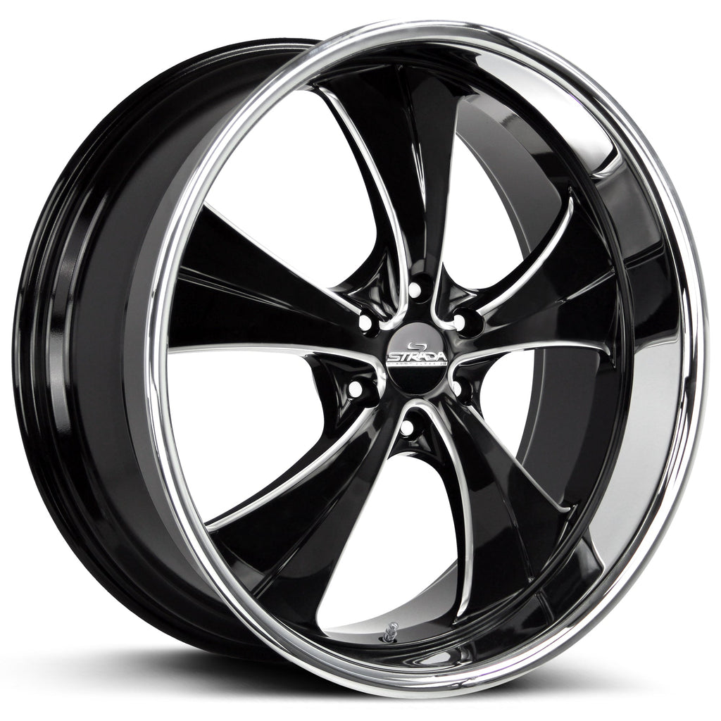 Old Skool Gloss Black Milled Stainless Steel Lip