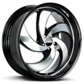 Retro 5 Gloss Black Machined