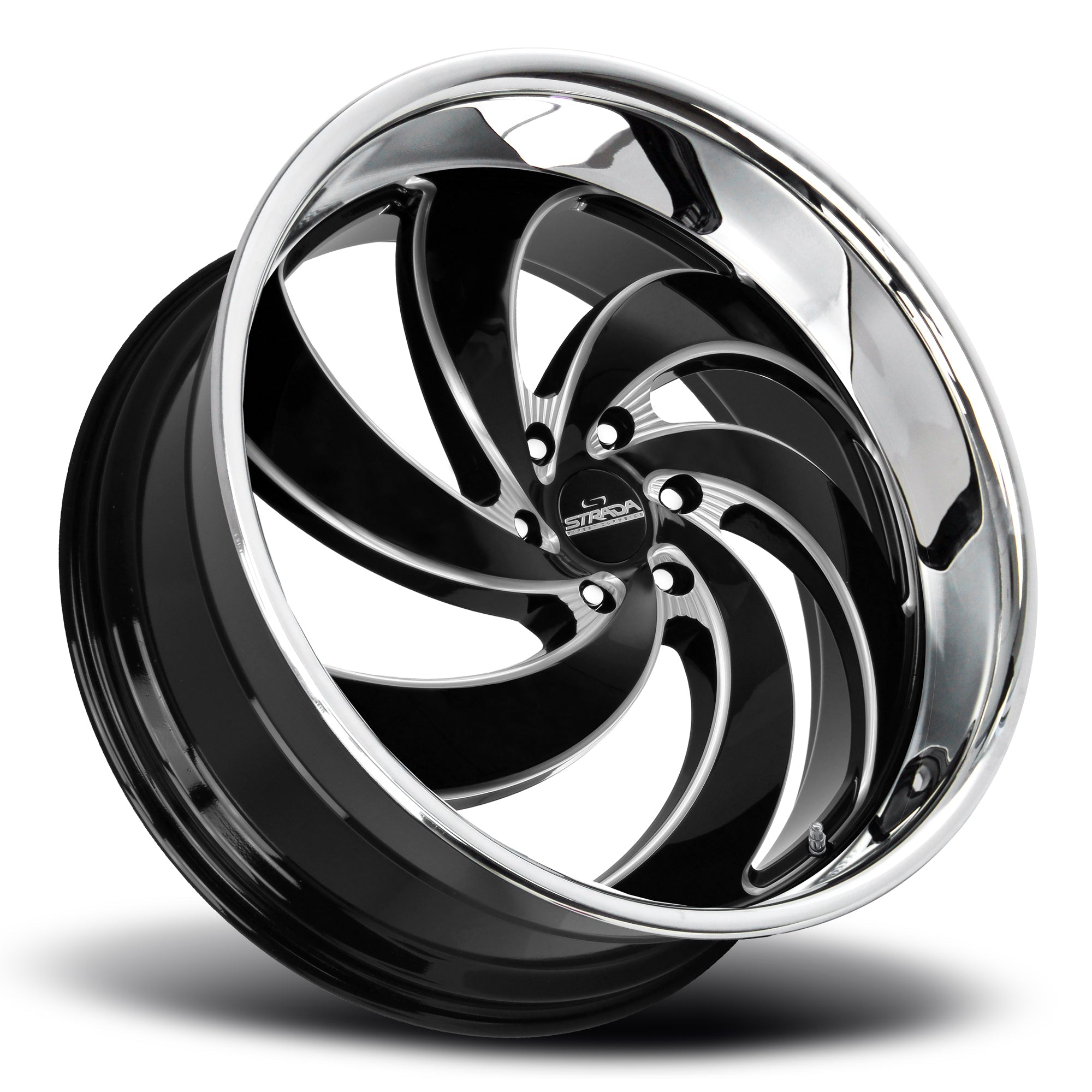 Retro 6 Gloss Black Milled Stainless Steel Lip