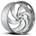Retro 6 Gloss White Milled Stainless Steel Lip