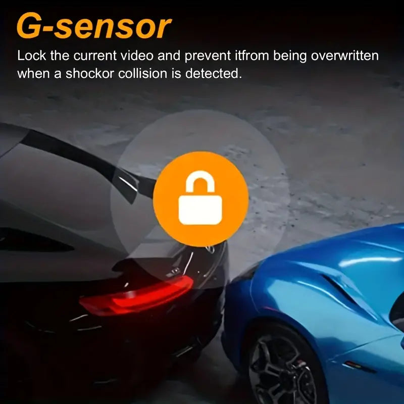 1080P Dual Camera Dash Cam for Cars with 32GB Memory Card
